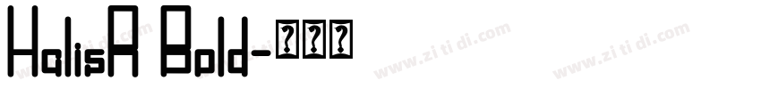 HalisR Bold字体转换